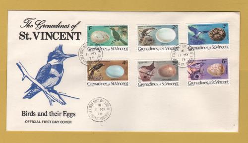 The Grenadines of St Vincent - FDC - 11th May 1978 - `Birds and their Eggs` Issue - Unaddressed First Day Cover 