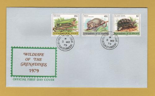 The Grenadines of St Vincent - FDC - 8th March 1979 - `Wildlife of the Grenadines` Issue - Unaddressed First Day Cover and G.P.O. Presentation Pack