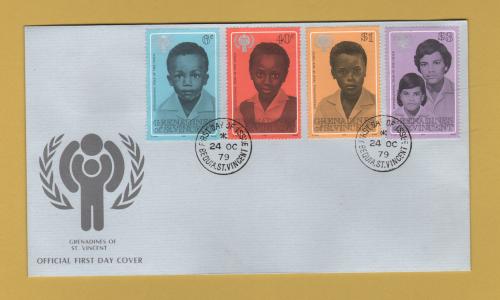 The Grenadines of St Vincent - FDC - 24th October 1979 - `International Year of the Child` Issue - Unaddressed First Day Cover with G.P.O. Presentation Pack