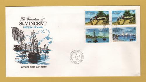 The Grenadines of St Vincent - FDC - 26th September 1974 - `Bequia Island` Issue - Unaddressed First Day Cover