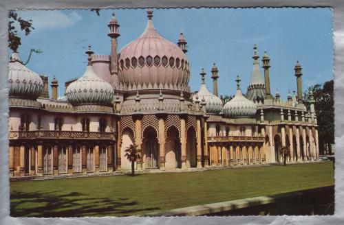 `The Royal Pavilion, Brighton` - Postally Used - Brighton & Hove 10th October 1961 Sussex also has Slogan - Photographic Greetings Card Co Postcard