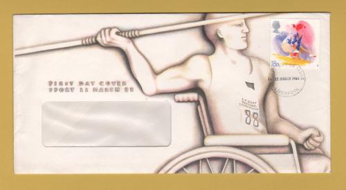 Spastics Society Cover - 18p Sport Issue - `First Day of Issue 22 March 1988 Liverpool` - Postmark - Unaddressed Envelope