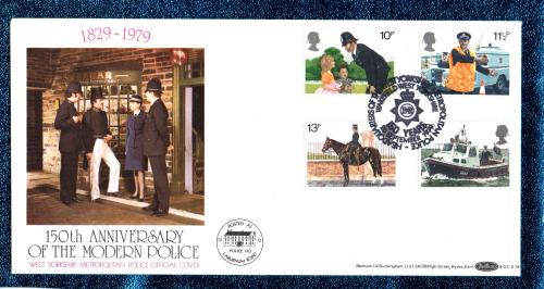 Benham - FDC - 26th September 1979 - `150th Anniversary Of The Modern Police - West Yorkshire - Official Cover` - BOCS 14 - First Day Cover