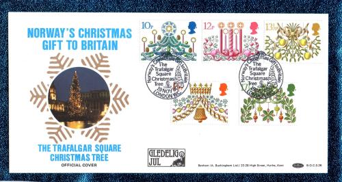 Benham - FDC - 19th November 1980 - `Norway`s Christmas Gift To Britain - Official Cover` - BOCS 26 - First Day Cover