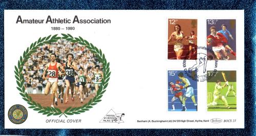 Benham - FDC - 10th October 1980 - `Amateur Athletic Association 1880-1980 - Official Cover` - BOCS 23 - First Day Cover