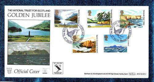 Benham - FDC - 24th June 1981 - `The National Trust For Scotland - Golden Jubilee - Official Cover` - BOCS (SP)5 - First Day Cover