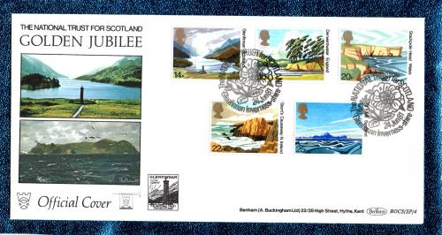 Benham - FDC - 24th June 1981 - `The National Trust For Scotland - Golden Jubilee - Official Cover` - BOCS (SP)4 - First Day Cover