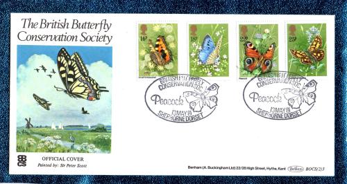 Benham - FDC - 13th May 1981 - `The British Butterfly Conservation Society - Official Cover` - BOCS (2)3 - First Day Cover