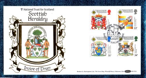 Benham - FDC - 21st July 1987 - `National Trust For Scotland - Scottish Heraldry - Irvine Of Drum` Cover - BLCS 24 - First Day Cover