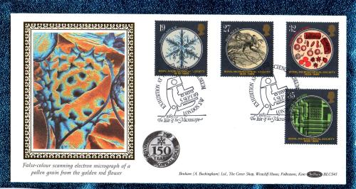 Benham - FDC - 5th September 1989 - `The Year of the Microscope` Cover - BLCS 45 - First Day Cover