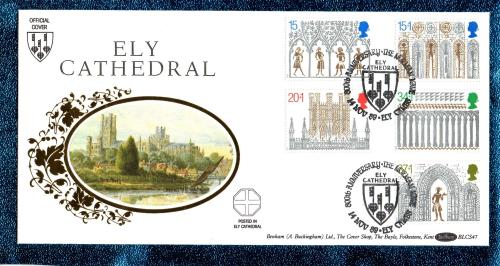 Benham - FDC - 14th November 1989 - `Ely Cathedral - Official Cover` - BLCS 47 - First Day Cover