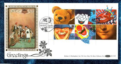 Benham - FDC - 6th February 1990 - `Greetings` Cover - BLCS 50 - First Day Cover
