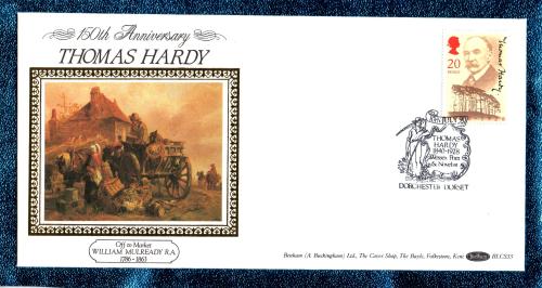 Benham - FDC - 10th July 1990 - `150th Anniversary - Thomas Hardy` Cover - BLCS 55 - First Day Cover