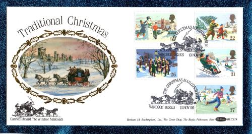 Benham - FDC - 13th November 1990 - `Traditional Christmas` Cover - BLCS 59 - First Day Cover