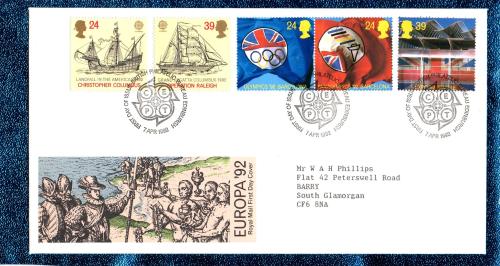 Royal Mail - FDC - 7th April 1992 - `Europa `92` Cover - Addressed First Day Cover