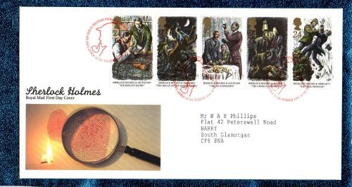 Royal Mail - FDC - 12th October 1993 - `Sherlock Holmes` Cover - Addressed First Day Cover