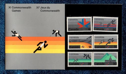 Canada Post - 1978 XI Commonwealth Games - 6 Stamp Presentation Pack - Designed by Gottschalt & Ash 