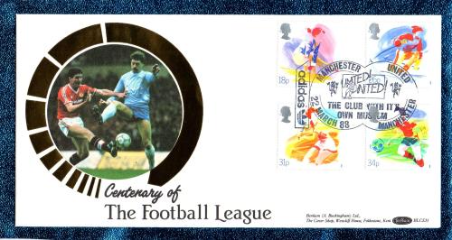 Benham - FDC - 22nd March 1988 - `Centenary of The Football League` Cover - BLCS 31 - First Day Cover