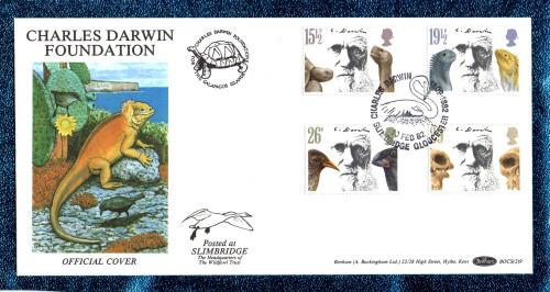 Benham - FDC - 10th February 1982 - `Charles Darwin Foundation - Official Cover` - BOCS (2)9 - First Day Cover