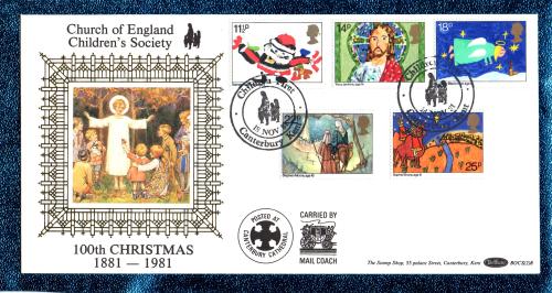 Benham - FDC - 18th November 1981 - `Church Of England - Children`s Society - 100th Christmas 1881-1981` Cover - BOCS (2)8 - First Day Cover