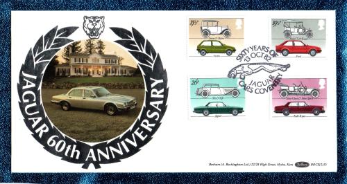 Benham - FDC - 13th October 1982 - `Jaguar - 60th Anniversary` Cover - BOCS (2)15 - First Day Cover