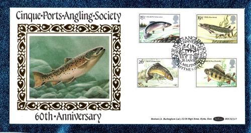 Benham - FDC - 26th January 1983 - `Cinque-Ports-Angling-Society - 60th-Anniversary` Cover - BOCS (2)17 - First Day Cover