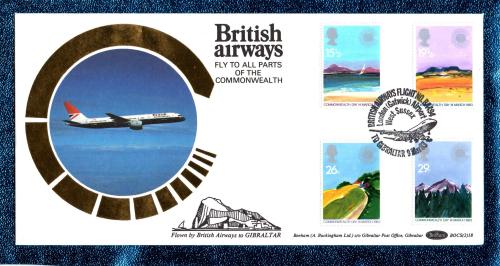 Benham - FDC - 9th March 1983 - `British Airways - Fly To All Parts Of The Commonwealth` Cover - BOCS (2)18 - First Day Cover