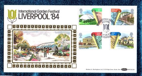 Benham - FDC - 10th April 1984 - `International Garden Festival - Liverpool `84` Cover - BOCS (2)26 - First Day Cover