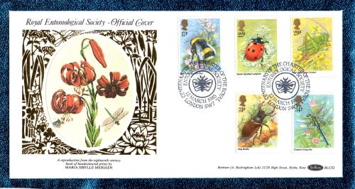 Benham - FDC - 12th March 1985 - `Royal Entomological Society - Official Cover`  - BLCS 2 - First Day Cover