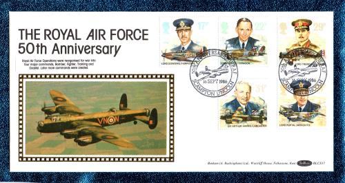 Benham - FDC - 16th September 1986 - `The Royal Air Force - 50th Anniversary` Cover - BLCS 17 - First Day Cover