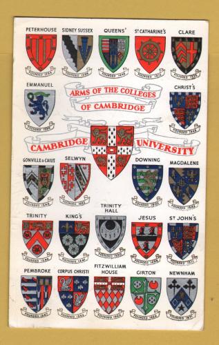 `Arms Of The Colleges Of Cambridge - Cambridge University` - Postally Used - Unreadable Postmark - Unknown Producer