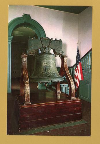 `The Liberty Bell, Independence Hall, Philadelphia Pa` - Postally Unused - Walter H.Miller & Co. Inc Postcard