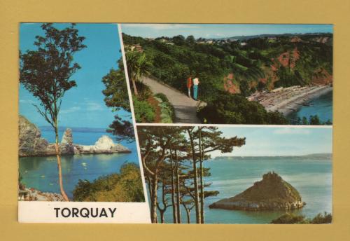`Torquay` Multiview - Postally Used - South Devon 15th May 1971Postmark with Slogan - PLC2070 Postcard