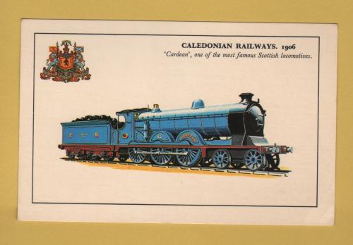 `Caledonian Railways. 1906 - `Cardean`, One Of The Most Famous Scottish Locomotives` - Postally Unused - Photo Precision Limited. Postcard
