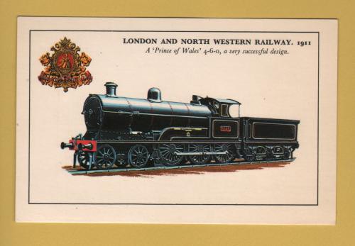 `London And North Western Railway.1911 - A Prince of Wales` 4-6-0` - Postally Unused - Photo Precision Postcard