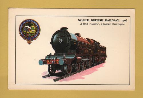 `North British Railway.1906 - A Reid `Atlantic`, A Premier Class Engine` - Postally Unused - Photo Precision Ltd. Postcard