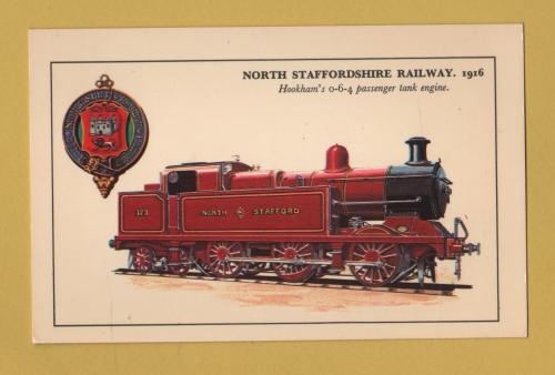 `North Staffordshire Railway. 1916 - Hookham`s 0-6-4 Passenger Tank Engine` - Postally Unused - Photo Precision Ltd. Postcard