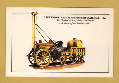 `Liverpool And Manchester Railway. 1829 - The `Rocket` Built By Robert Stephenson` - Postally Unused - Photo Precision Ltd. Postcard