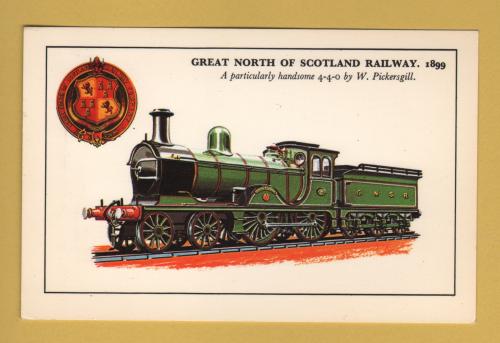 `Great North Of Scotland Railway. 1899 - A Particularly Handsome 4-4-0 By W.Pickersgill` - Postally Unused - Photo Precision Ltd. Postcard