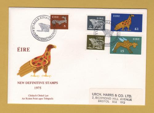 Eire - FDC - 17th June 1975 - `New Definitive Stamps` Cover - First Day Cover