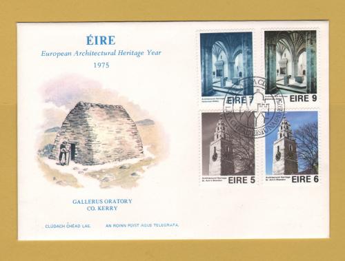 Eire - FDC - 6th October 1975 - `European Architectural Heritage Year` Cover - First Day Cover