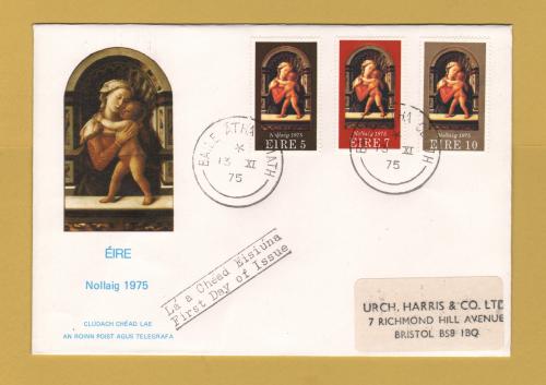 Eire - FDC - 13th November 1975 - `Christmas 1975` Cover - First Day Cover