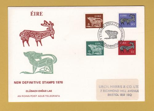 Eire - FDC - 14th July 1976 - `New Definitive Stamps` Cover - First Day Cover