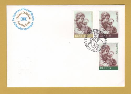 Eire - FDC - 16th November 1978 - `Christmas Stamps` Cover - First Day Cover