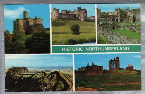 `Historic Northumberland` - Postally Unused - Photo Precision Ltd Postcard