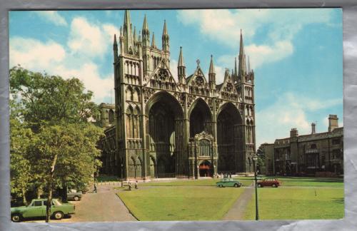 `West Front, Peterborough Cathedral` - Postally Unused - Photo Precision Limited.