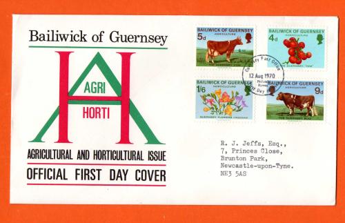 Bailiwick Of Guernsey - FDC - 1970 - Agricultural & Horticultural Issue