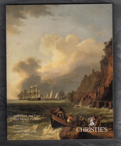 Christie`s Auction Catalogue - `Important and Fine Old Master Pictures` - London - Friday 7th April 1995