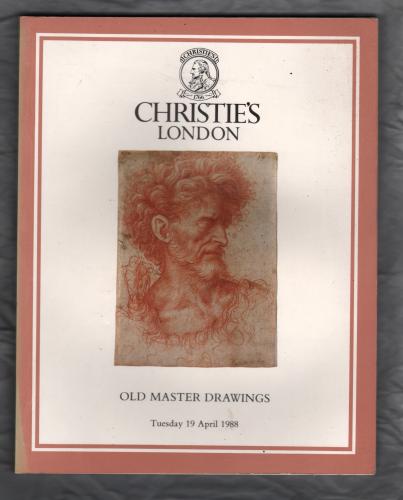 Christie`s Auction Catalogue - `Old Master Drawings` - London - Tuesday 19th April 1988