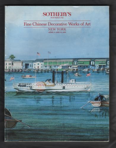 Sotheby`s Auction Catalogue - `Fine Chinese Decorative Works of Art` - New York - 11th and 12th April 1990